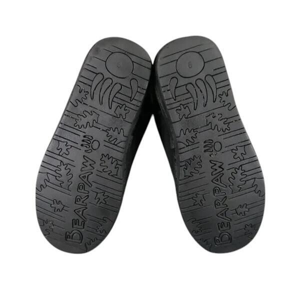 Bearpaw Shoes Womens 9 Boots Winter Comfort Warm Emma Short Leather Wool Black - Picture 12 of 14